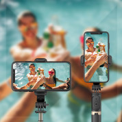 Wozinsky Selfie Stick Telescopic Tripod with Bluetooth Remote - разтегаем безжичен селфи стик и трипод за мобилни телефони (черен) 13