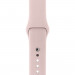 Apple Watch Sport Band Pink Sand - оригинална силиконова каишка за Apple Watch 38мм, 40мм, 41мм (розов) (разопакован продукт) 3