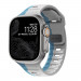 Nomad Sport Band - силиконова каишка за Apple Watch 42мм, 44мм, 45мм, Ultra 49мм (сив-син) 1