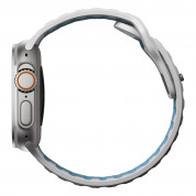 Nomad Sport Band - силиконова каишка за Apple Watch 42мм, 44мм, 45мм, Ultra 49мм (сив-син) 2