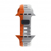 Nomad Sport Band for Apple Watch 42mm, 44mm, 45mm, Ultra 49mm (lunar gray-ultra orange) 8