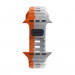 Nomad Sport Band - силиконова каишка за Apple Watch 42мм, 44мм, 45мм, Ultra 49мм (сив-оранжев) 9