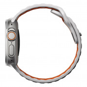 Nomad Sport Band for Apple Watch 42mm, 44mm, 45mm, Ultra 49mm (lunar gray-ultra orange) 2