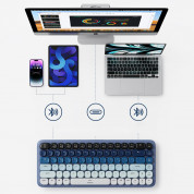 Ugreen KU101 Bluetooth, USB-C Wireless Mechanical Keyboard - безжична клавиатура с подсветка за Mac и PC (син) 1