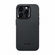 Pitaka MagEZ PRO 4 1500D Aramid Fiber Case for iPhone 15 Pro (black-grey)