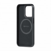 Pitaka MagEZ PRO 4 1500D Aramid Fiber MagSafe Case - кевларен кейс с MagSafe за iPhone 15 Pro (черен-сив)  4