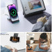 Joyroom 3-in-1 Wireless Charger 15W - тройна поставка (пад) за безжично зареждане за iPhone, Apple Watch, AirPods и Qi съвместими мобилни устройства (черен) 7
