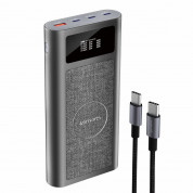 4smarts Power Bank Enterprise Ultra 26800mAh 240W - външна батерия с 1xUSB-A, 3xUSB-C и безжично зареждане за Qi съвместими мобилни устройства (черен) 1