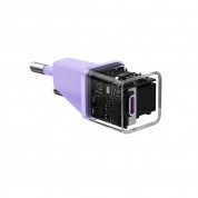 Baseus GaN 5 Mini Fast Wall Charger 20W (CCGN050105) - захранване за ел. мрежа с USB-C изход с технология за бързо зареждане (лилав)  3
