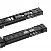 Budi 9-in-1 Multifunctional Storage Box - мултифункционален комплект USB-C адаптери и USB-C към USB-C кабел (черен) 2