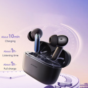 Joyroom TWS Bluetooth Earphones ANC JR-BB1 - безжични блутут слушалки със зареждащ кейс (черен) 9