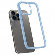 Spigen Crystal Hybrid Case - хибриден кейс с висока степен на защита за iPhone 14 Pro Max (син-прозрачен) 5