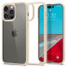 Spigen Crystal Hybrid Case - хибриден кейс с висока степен на защита за iPhone 14 Pro Max (бежов-прозрачен) 1