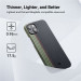 Pitaka MagEZ 3 600D Fusion Weaving Aramid Fiber MagSafe Case - кевларен кейс с MagSafe за iPhone 14 (черен-зелен)  2