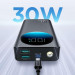 Joyroom Digital Display Power Bank 30W 20000 mAh - външна батерия с 2xUSB-A и 1xUSB-C изходи и технология за бързо зареждане (черен) 8