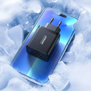 Joyroom Dual Travel Wall Charger USB-C 40W PD - захранване за ел. мрежа смартфони и таблети с 2xUSB-C изхода и с технология за бързо зареждане (черен) 9