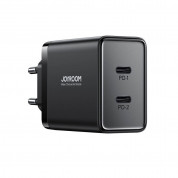 Joyroom Dual Travel Wall Charger USB-C 40W PD - захранване за ел. мрежа смартфони и таблети с 2xUSB-C изхода и с технология за бързо зареждане (черен) 5