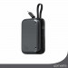4smarts Power Bank Pocket 10000 mAh 30W - външна батерия с вграден USB-C кабел и USB-C изход с технология за бързо зареждане (сив) 3