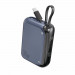 4smarts Power Bank Pocket 10000 mAh 30W - външна батерия с вграден USB-C кабел и USB-C изход с технология за бързо зареждане (син) 2
