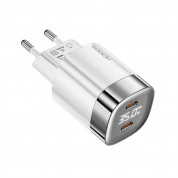 Toocki GaN Wall Charger Dual USB-C 35W PD (white)