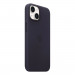 Apple iPhone Leather Case with MagSafe - оригинален кожен кейс (естествена кожа) с MagSafe за iPhone 14 (тъмнолилав) 2