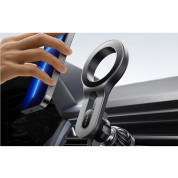 Lisen Magnetic Air Vent Car Mount - магнитна поставка за радиатора на кола за iPhone с MagSafe (черен) 3