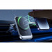 Lisen Magnetic Wireless Air Vent Car Mount 15W - поставка за радиаторa на кола с безжично зареждане за iPhone с Magsafe (черен) 2