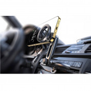 Lisen Magnetic Air Vent and CD Slot Car Mount  - магнитна поставка за радиатора или за CD слота на кола за iPhone с MagSafe (черен) 5