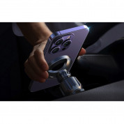 Lisen Magnetic Air Vent and CD Slot Car Mount  - магнитна поставка за радиатора или за CD слота на кола за iPhone с MagSafe (черен) 4