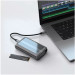 Satechi USB4 External M.2 NVMe SATA SSD Pro Enclosure - USB4 алуминиева външна кутия с USB-C за M.2 NVMe SATA SSD дискове (тъмносив) 6