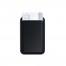 Satechi Vegan-Leather Magnetic Wallet Stand - кожен портфейл (джоб) с вградена поставка за прикрепяне към iPhone с MagSafe (черен) 3
