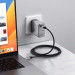 Satechi USB4 USB-C to USB-C Pro Cable, 8K, 240W, 40Gbps - здрав USB4 кабел с въжена оплетка за устройства с USB-C порт (120 см) (черен) 6