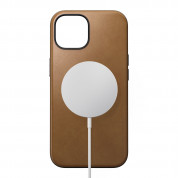 Nomad Modern Leather MagSafe Case for iPhone 15 (english tan) 5