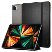Spigen Case Smart Fold - кожен кейс и поставка за iPad Pro 12.9 M2 (2022), iPad Pro 12.9 M1 (2021) (черен)