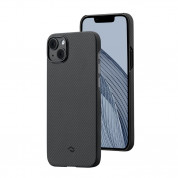 Pitaka MagEZ 3 600D Aramid Fiber Case for iPhone 14 Plus (black-grey)