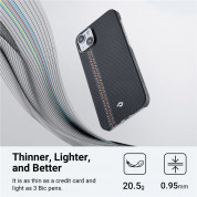 Pitaka MagEZ 3 600D Fusion Weaving Aramid Fiber MagSafe Case for iPhone 14 Plus (rhapsody) 1