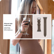 Spigen Kajuk Watch Band - кожена каишка (естествена кожа) за Apple Watch 38мм, 40мм, 41мм (кафяв) 8