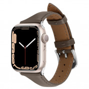 Spigen Kajuk Watch Band - кожена каишка (естествена кожа) за Apple Watch 38мм, 40мм, 41мм (кафяв)