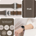 Spigen Kajuk Watch Band - кожена каишка (естествена кожа) за Apple Watch 38мм, 40мм, 41мм (кафяв) 10