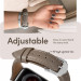 Spigen Kajuk Watch Band - кожена каишка (естествена кожа) за Apple Watch 38мм, 40мм, 41мм (кафяв) 12