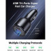 Ugreen CD239 Power Delivery Quick Car Charger 69W - зарядно за кола с 2xUSB-C и USB-A изходи с технология за бързо зареждане (черен) 3