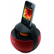Sony RDP-V20IP 360° Sound Portable dock speaker Made for iPod and iPhone (red) 2