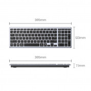 Ugreen KU005 Wireless Membrane Bluetooth Keyboard (silver-black) 2