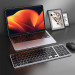 Ugreen KU005 Wireless Membrane Bluetooth Keyboard - безжична клавиатура за Mac, PC и други блутут устройства (сребрист-черен) 13
