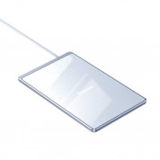 Baseus Ultra Thin Card Wireless Charger (WX01B-S2) - ултра-тънка поставка (пад) за безжично зареждане за Qi съвместими устройства (бял)