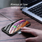 Baseus Ultra Thin Card Wireless Charger (WX01B-S2) - ултра-тънка поставка (пад) за безжично зареждане за Qi съвместими устройства (бял) 4