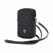 Guess PU 4G Triangle Logo Wallet Phone Zipper Bag (black) 2