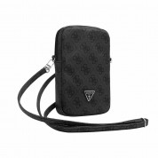 Guess PU 4G Triangle Logo Wallet Phone Zipper Bag (black)