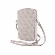 Guess PU 4G Triangle Logo Wallet Phone Zipper Bag (pink) 2