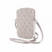 Guess PU 4G Triangle Logo Wallet Phone Zipper Bag - дизайнерска чанта (органайзер) за мобилни устройства и аксесоари (розов) 3